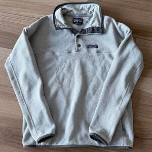 Patagonia Grey Snap Fleece Jacket